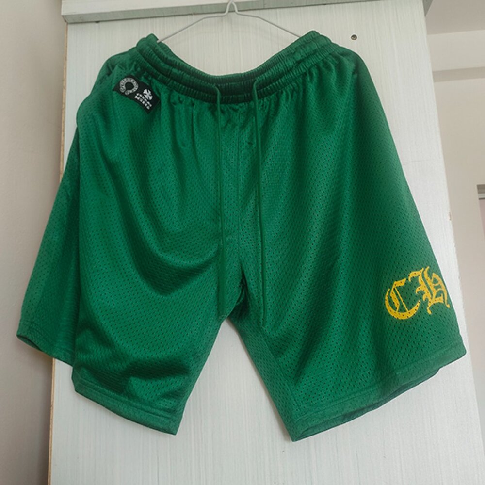 Chrome Hearts Green Mesh Shorts